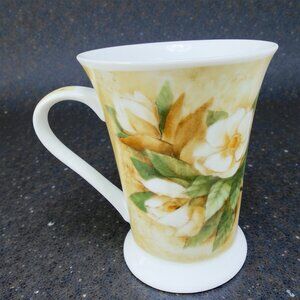 PIMPERNEL Fine Porcelain Mug Cup Made In England Heavy Floral Pattern Single VTG